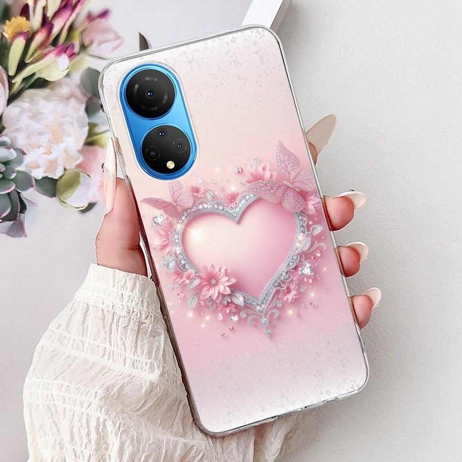 For Honor X7 2022 Case CMA-LX2 CMA-LX1 CMA-LX3 Shockproof Cover Fashion Butterfly Soft Phone Case For HonorX7 X 7 HonorX7 Bumper