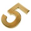 Golden Plastic House Number, Home Address Decor, Outdoor Door Number, Modern Address Number, Road Sign