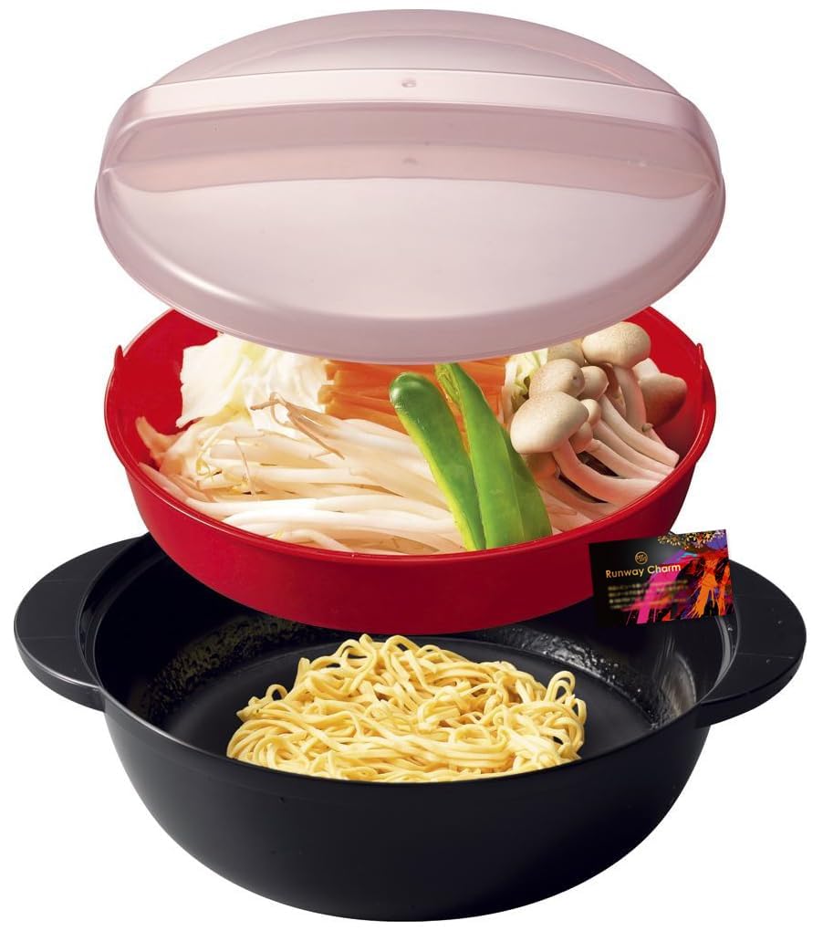 NEIGHBOR CLOWN Microwave Ramen Maker in Popular and Instant Microwave Microwave Cooking Microwave Pot for Single Made in Microwave Cooking RC Sticker