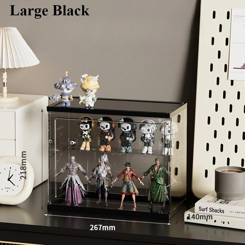Dustproof Cartoon Toy Display Box Transparent Simple Shoes Cabinet Door Stackable Shoe Cabinets Detachable Bedroom Storage Boxes