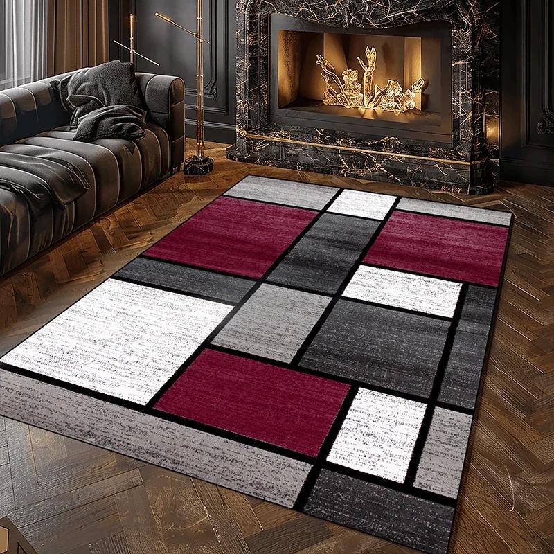 Moderner geometrischer Karppich für das Wohnzimmer Weiche waschbare Teppiche für die Schlafzimmerdekoration Heim-Salon Sofa Große Bodenmatten