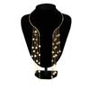 Exaggerated Long Fringed Open Collar Necklace for Women