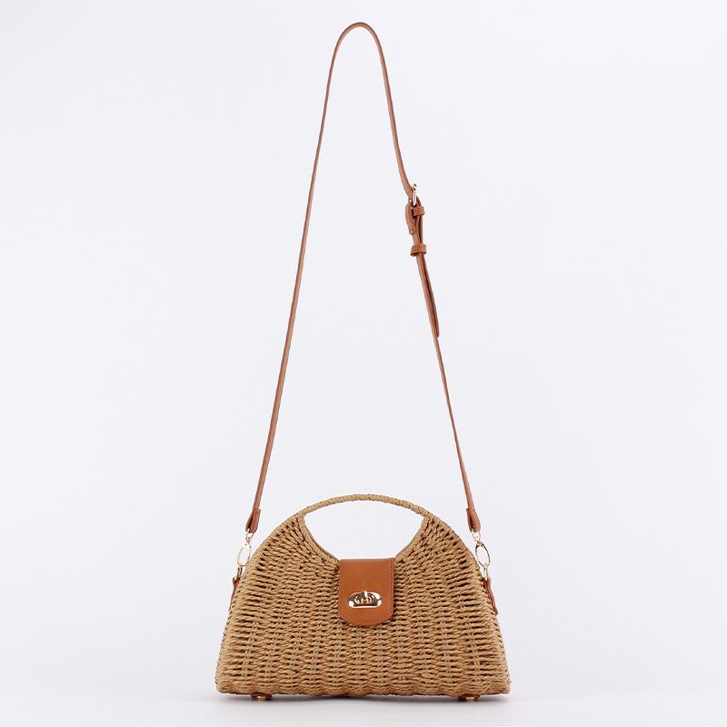 Модные качественные сумки через плечо из плетеной бумажной веревки