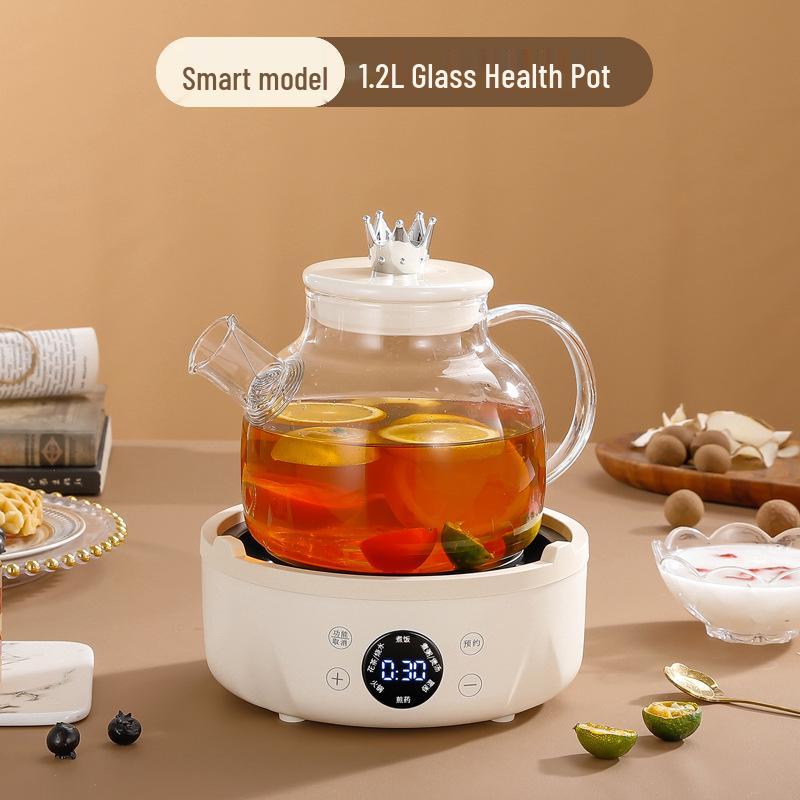 Multifunctional Automatic Glass Flower Tea Pot for Home or Office