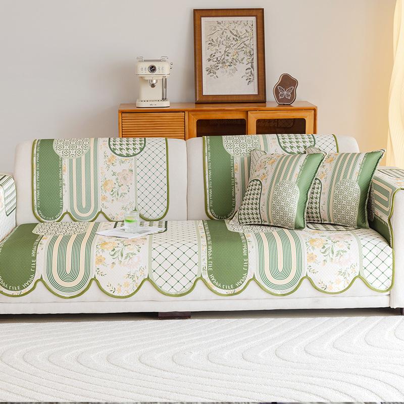 New Sofa Cushion Summer Summer High-End Cool Mat Seat Cushion Special-Shaped Cover One-Piece Sofa Cushion Cool Feeling