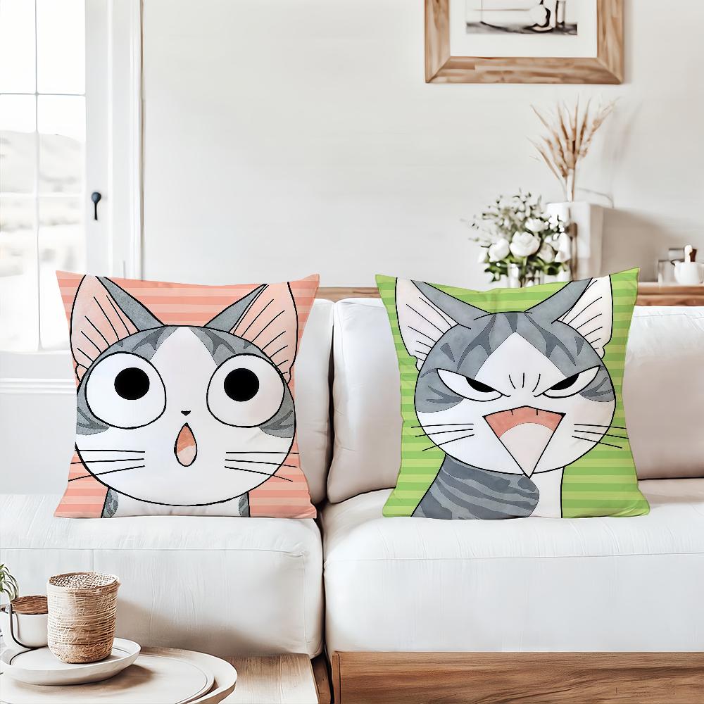 Cartoon C-Chi's S-Sweet H-Home Pillow Case Office Cushions Suitable For Sofa Car Bedroom Decorative Cushion Cover