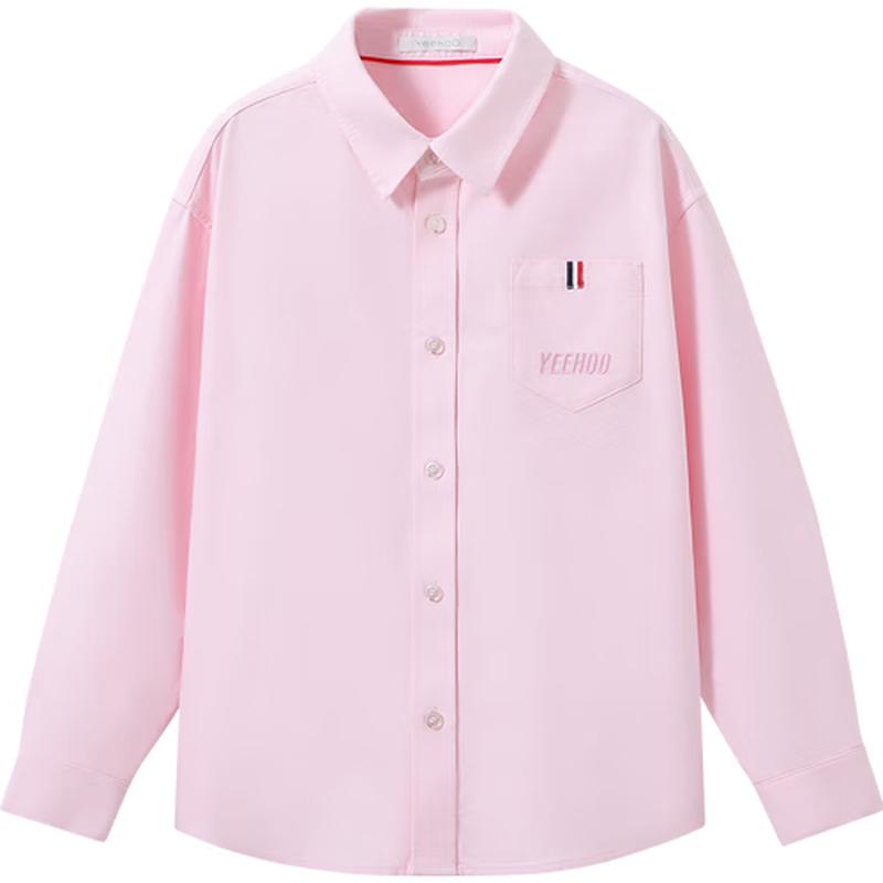 YEEHOO Girls  Cotton Long-Sleeve Collared Shirt 160