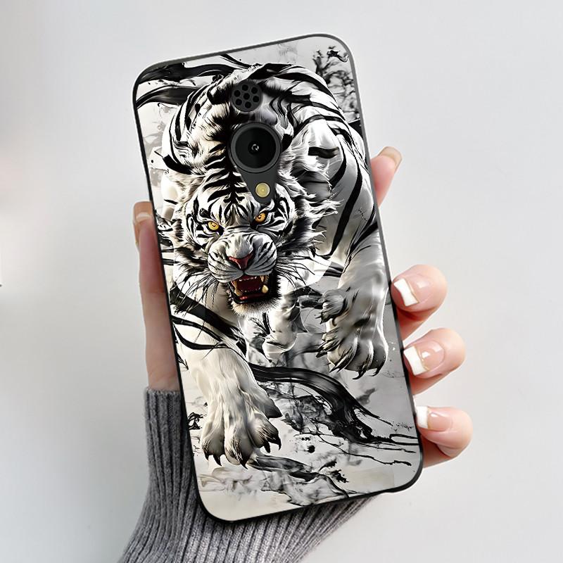 Phone Case For Nokia 150 2G 2023 Casing Luxury Cute Love Rabbit Funny Cartoon Black Matte Soft Silicone Shockproof Cover Shell