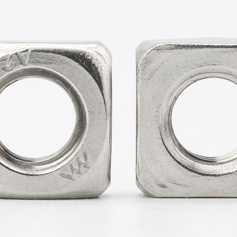 304 Stainless Steel Square Nut Assortment Set