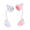 Flower Shaped Clip On Led Reading Light Desk Lamp Mini Eye Protection Book Lamp Warm Soft Light For Dorm Bed Desk Study Decor