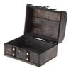 Antique Retro Treasure Chest Wooden Storage Box Decorative Jewelry Organizer Box  Trinket