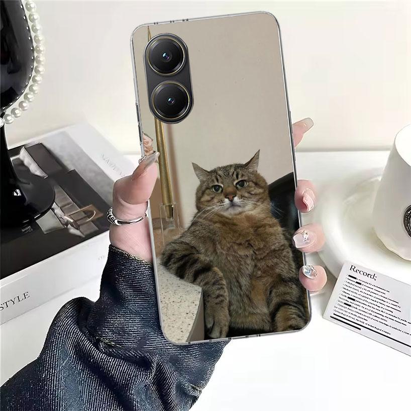 Pet Cat Funny Memes For Xiaomi Poco X7 X6 X5 F7 Ultra F6 F5 Pro Phone Case X4 Nfc F4 Gt F3 M6 M5S M5 M4 M3 Fundas Cover Coque