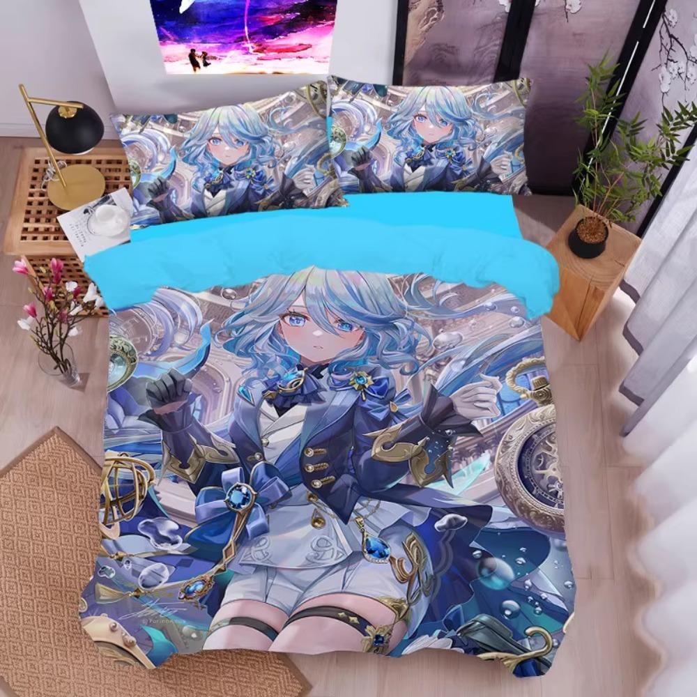 Anime-Charakter,Mikrofaser-Bettwäschesets,Kindergeburtstagsgeschenk mit Reißverschluss,Zimmerdekor,Bettbezug für Teenager,Erwachsene,Bettbezug