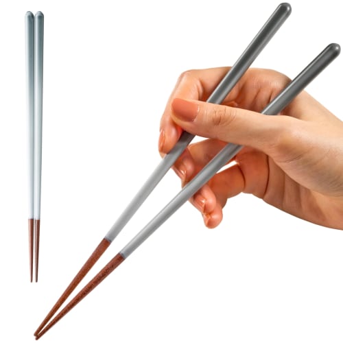 FlaColle "Sky Blue Chopsticks" 23cm, Dishwasher Safe, Non-Slip, Stylish, Made in Japan, Chic Gradient Design, Perfect Gift (Winter Sky)