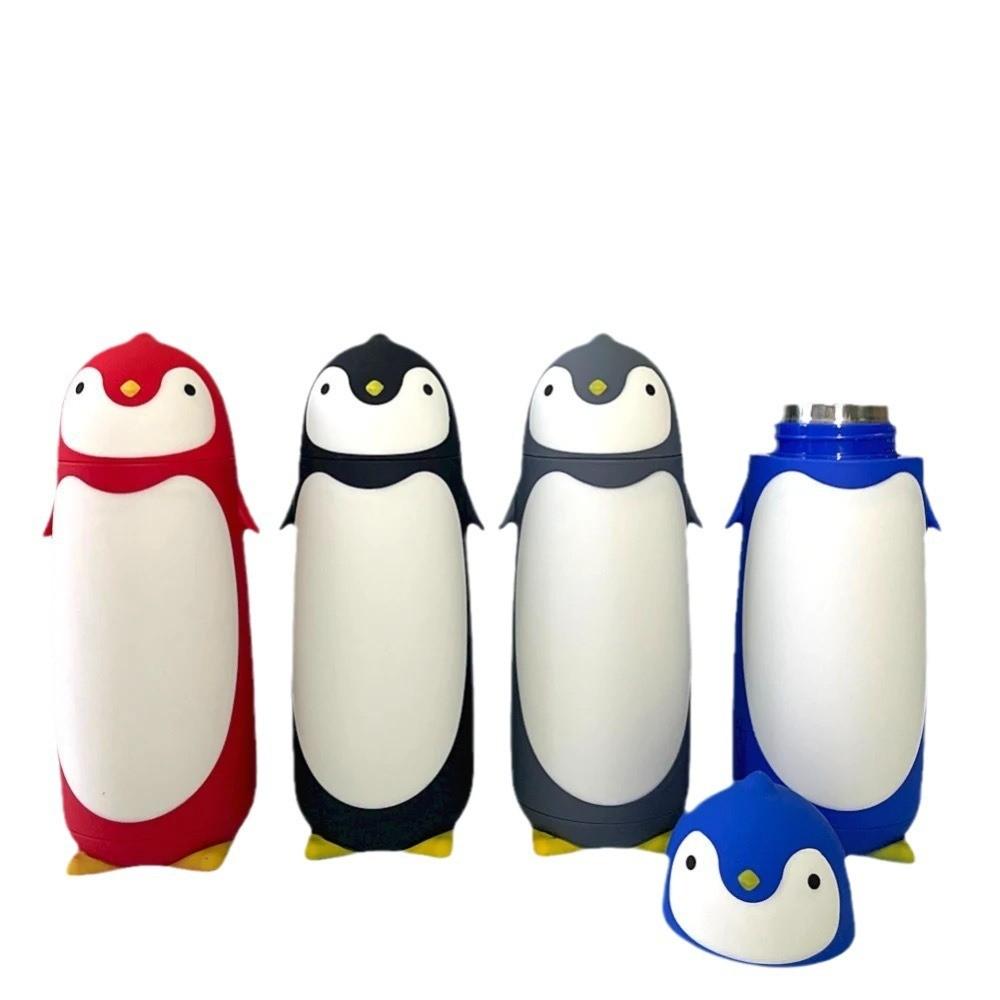 Adorable Penguin Insulated Water Bottle With Twist Lid For Office And Outdoor