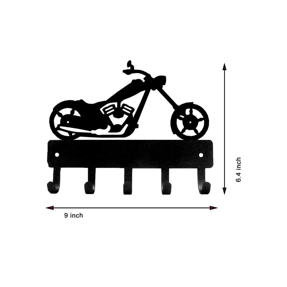 

Iron Motorcycle Hook Wall Mounted Rack, Black Coat Garage Organizer, 1 Pack