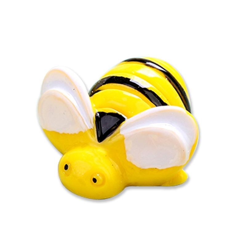 Lovely Resin Cartoon Honeybee Applique Handmade Craft Project Headband Shoes Flatback Patches Self Adhesive Accessories