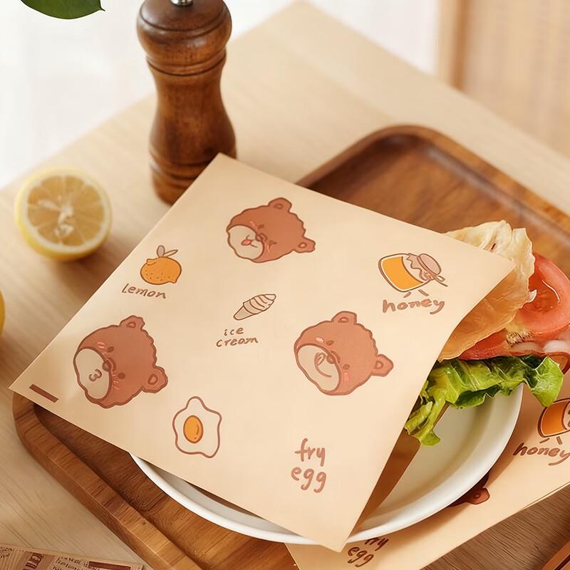 MEIDI Einseitig offene Sandwich- und Snack-Papiertüten