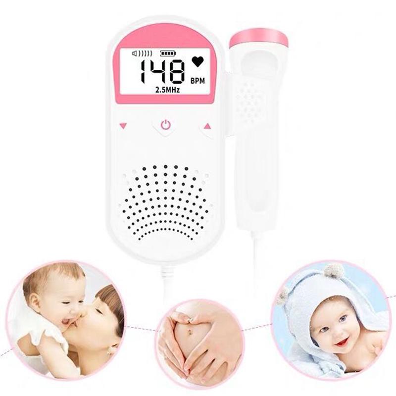 Rilevatore di ultrasuoni per neonati Doppler fetale Monitoraggio della frequenza cardiaca prenatale