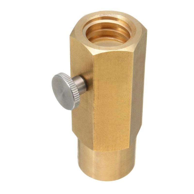 Brass CO2 Charges Adapter with Secure Connection & Extended Reach Long CO2 Cylinder Adapter Brass Fitting For Soft Drink Maker