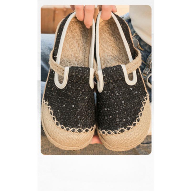 Bestickte Stoffschuhe für Damen Einzelne Schuhe