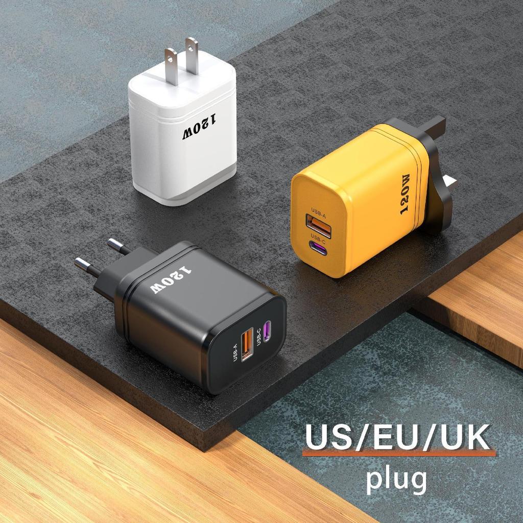 High-Power Multi-Port Universal PD Charger with US/EU Plug