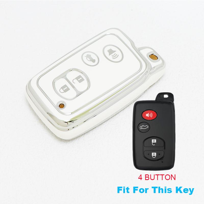

Shell Cover Holder For Toyota Yaris Corolla Vitz RAV4 Land Cruiser Camry Highlander Prado Prius Auto Remote Key Case Fob