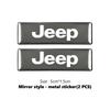 Car Trunk Body Sticker Aluminum Alloy Emblem Auto Stickers For Jeep Cherokee Wrangler JK Gladiator Compass Renegade Patriot AJT1