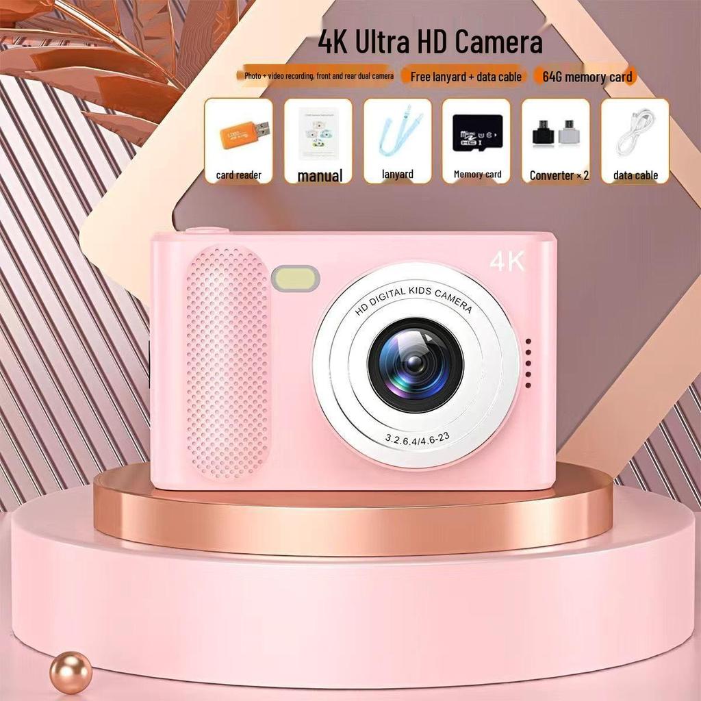 Appareil photo numérique portable rétro double CCD 100 MP pour étudiants