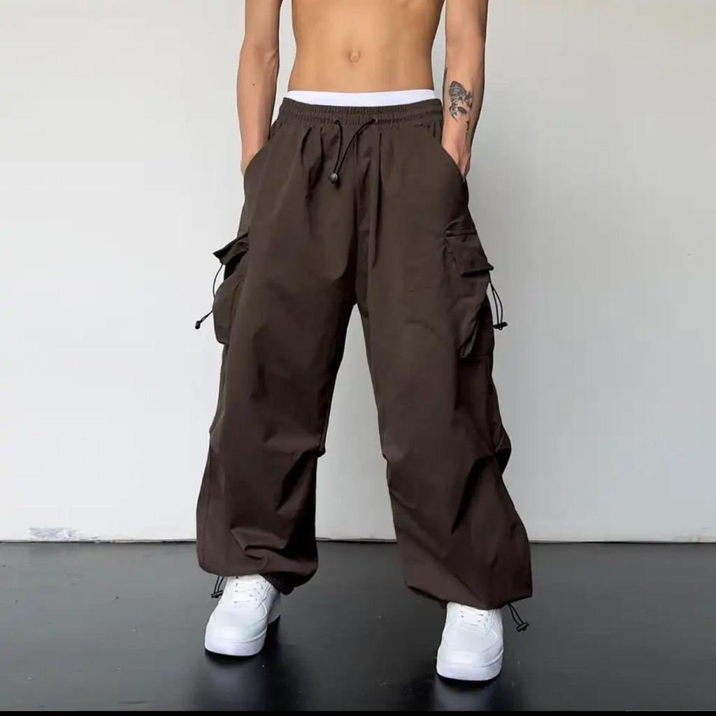 2025 Quick-Dry Unisex High-Waisted Wide-Leg Parachute Pants - Casual Summer Sportswear