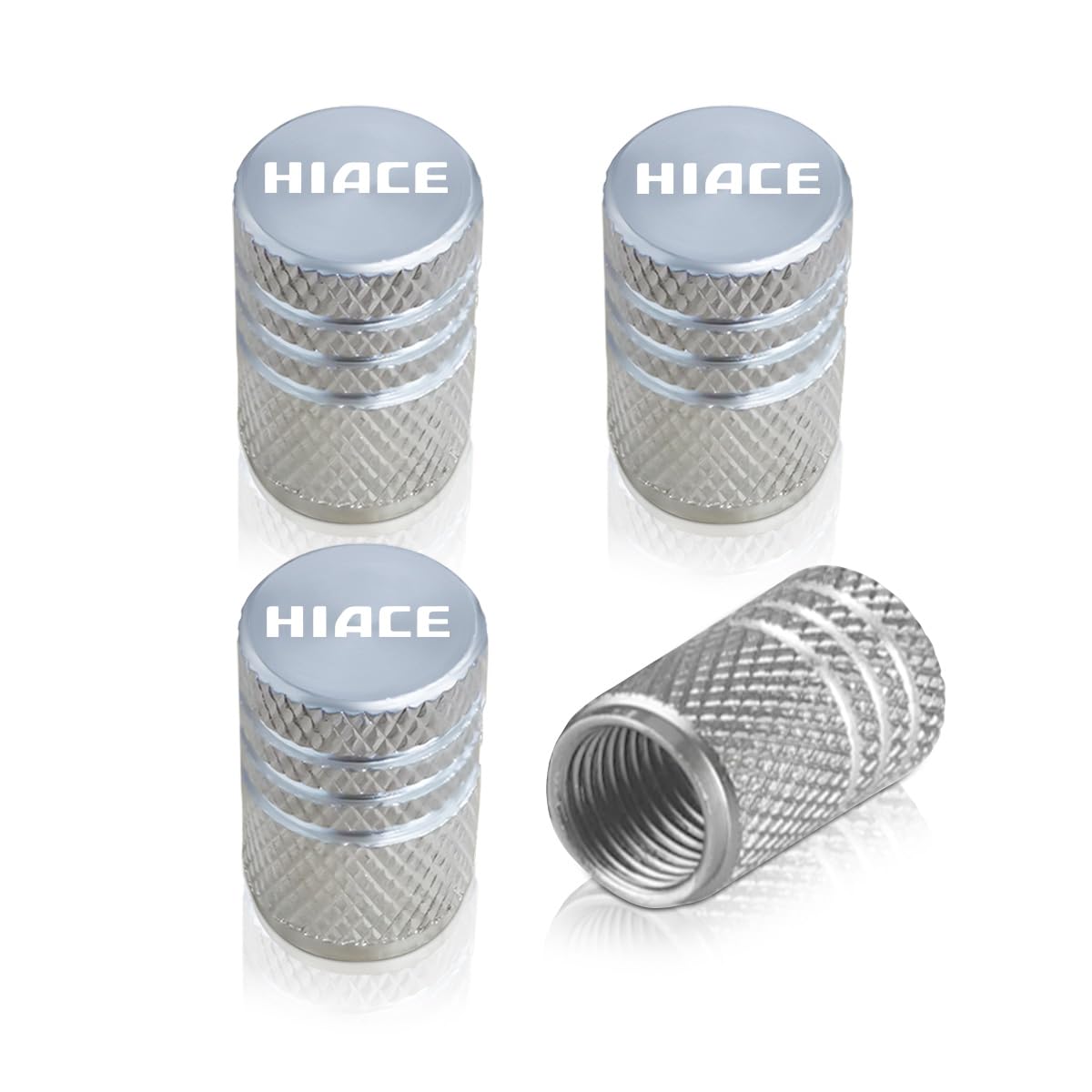 

[Haoshilianfa] Колпачок воздушного клапана шины Hiace для Toyota, алюминиевые детали для автомобиля HIACE, набор из 4 шт., защита от коррозии, хорошая герметичность, легко вст