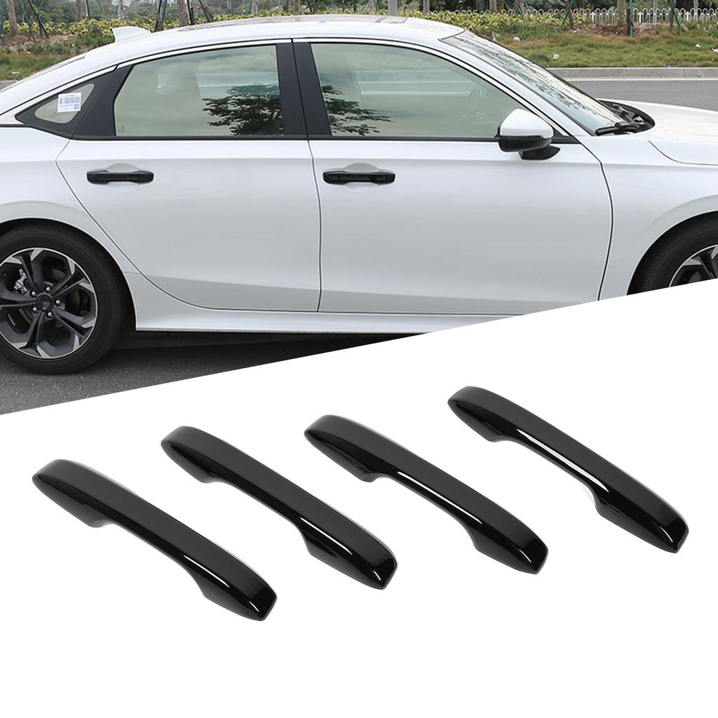 4 Pcs Exterior Door Handle Cover Scratch Resistant Outside Door Handle Trim Replacement for CR‑V HR‑V