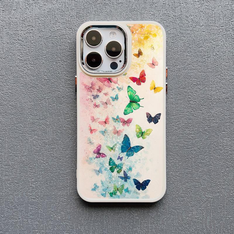 Variety Colorful Butterfly Silicone Phone Case For IPhone 14 15 16 Pro Max Plus 11 12 13 Pro Max X XS XR 7 8 Plus SE2 Back Cover