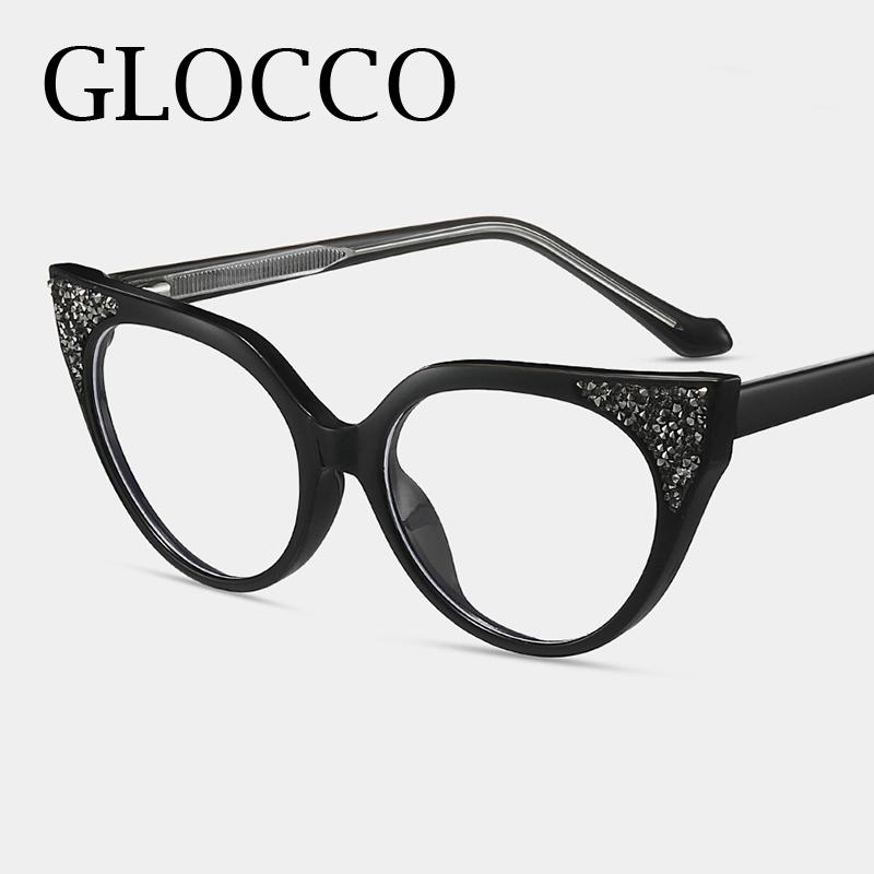 Luxury Brand Reading Glasses Fashion Women Double Color Frame Cat Eye Anti Blue Light Glasses Trend Female Presbyopia Eyeglasses