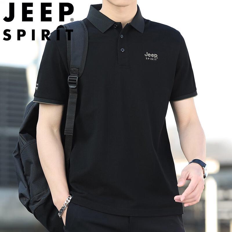 JEEP SPIRIT Men s Short Sleeve Polo Shirt 4XL