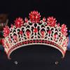DIEZI New Elegant Baroque Crystal Crown For Women Girls Wedding Vintage Bride Queen Bridal Tiaras Hair Accessories Headbands