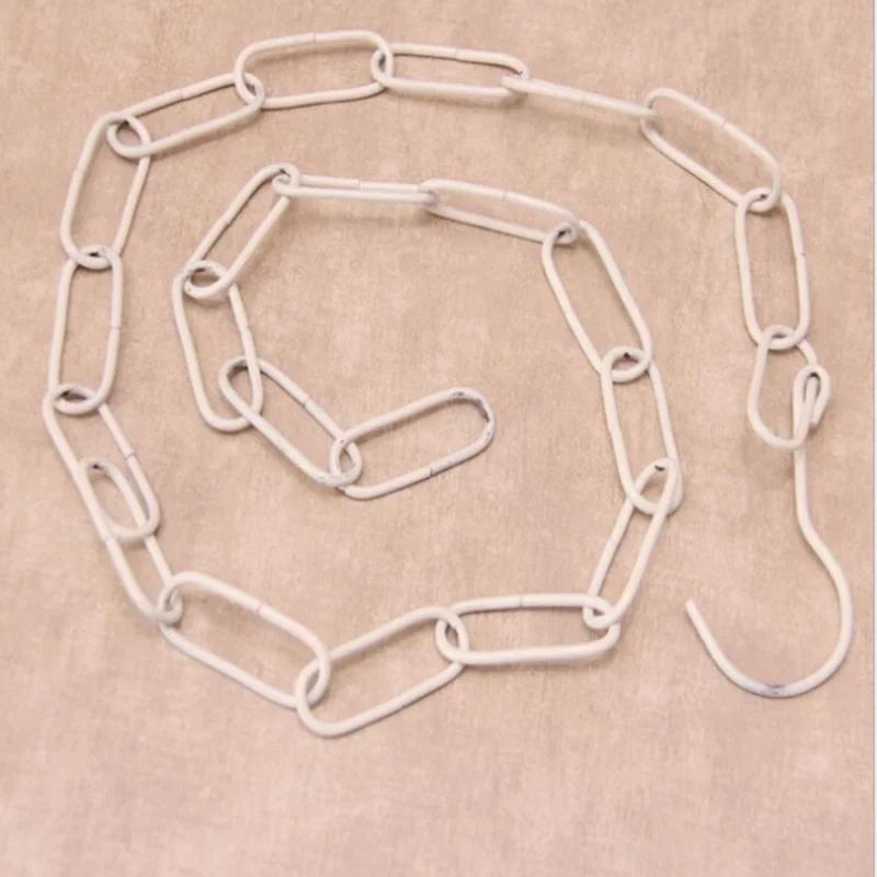 Lanț metalic de înaltă calitate pentru agățarea mai multor haine, cu cârlig, magazin de îmbrăcăminte, umerașe multiple, inele de afișare pentru haine