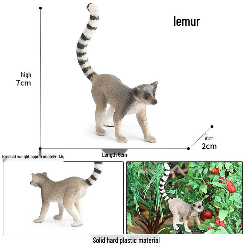 Children s Cognitive Animal Model: Koala, Sloth, Raccoon, Lemur Toy Ornament