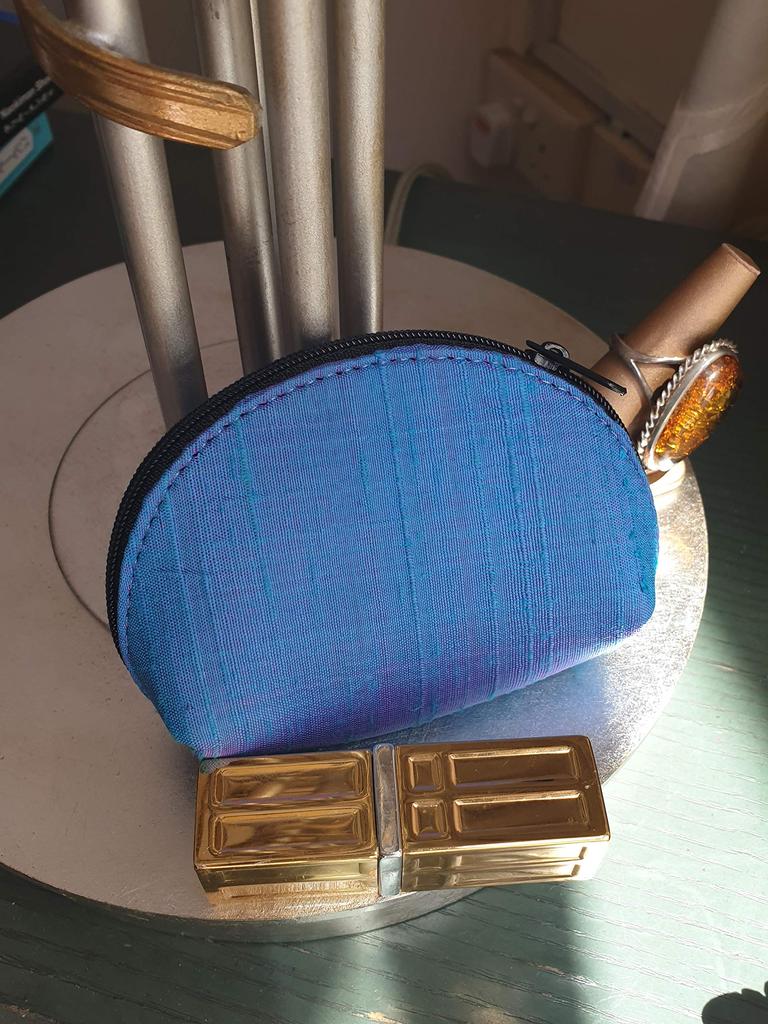 in perfect Silk Coin Purse, Small Item Case, Jewelry Pouch, Women's Wallet (Violet)