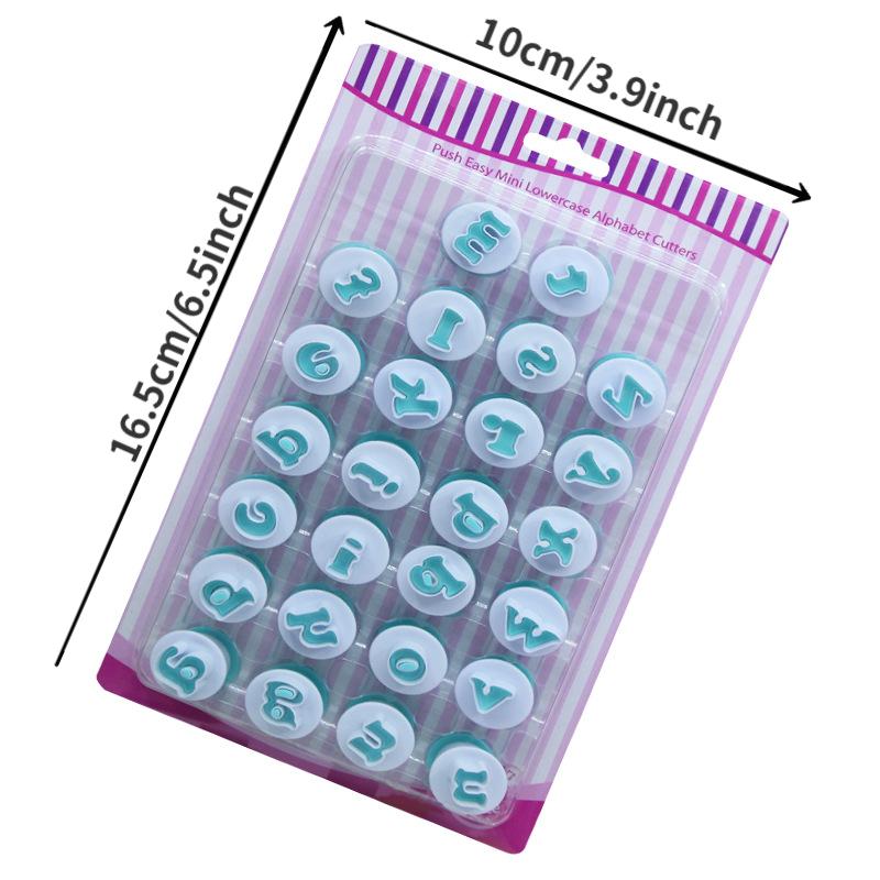 1Set Alphabet Cutter Baking Cupcake Mold Cake Decorating Tools
