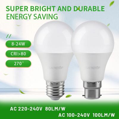 2 Stück 24W 20W 18W 15W Glühbirne Hoher Lumen E27 B22 Sockel LED-Lampen AC220V 230V 110V Lichtlampen für Zuhause Beleuchtung Wohnzimmerleuchten