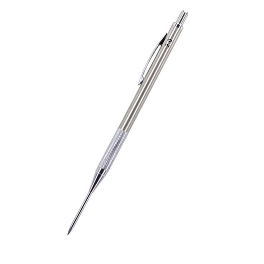 Metal Body Deep Hole Marking Pencil 2.0mm Automatic Pencil  Engineer Drafting