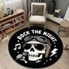 Elegant Round Moon Multicolor Carpet, Non-Slip Floor Mat for Family Room