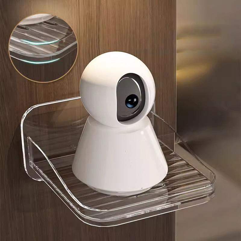 Camera Holder Shelf Floating Holder Bracket Wall Mounted Camera Holder Shelf Security Storage Stand Clear Wall Shelf For Monitor