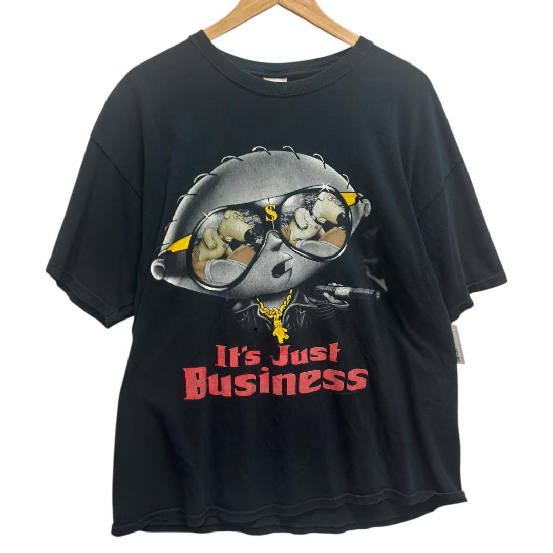 

[USED] 90s Family Guy Character Vintage T-Shirt, Black