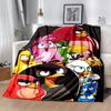 1pc Blanket angry Birds Print Design, Lightweight Blanket for Sofa, Bed- Soft &Warm, Gift for All Seasons like Christmas, Halloween