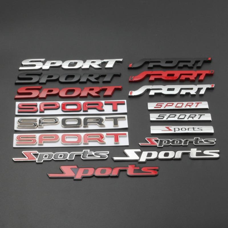Car personalized modification car sticker metal sports car logo, sports version body sticker tail label scratches decorative sticker side label
