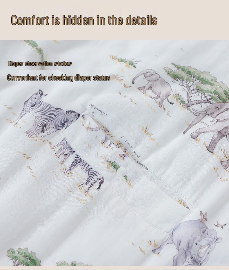 Xiaoan Dan Baby Sleeping Bag: Autumn/Winter Bamboo-Cotton Quilted Anti-Kick One-Piece Leg Wrap