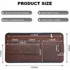 Car Sun Visor Organizer, Leather Sun Visor Pocket Organizer Case With Multi-Pocket Net Zipper, Suede Note Holder Car Visor Storage Pouch For Card Pen