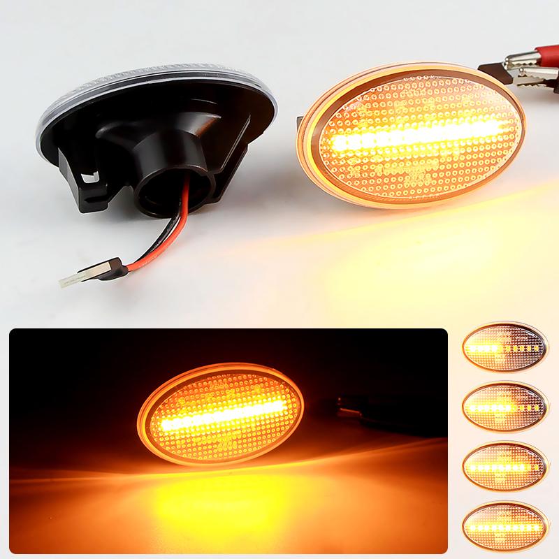 for Mercedes-Benz Vito W639 2003-2014 A-Class W168 1997-2001 Smart W450&W452 1998-2007 LED Dynamic Side Marker Turn Signal Light